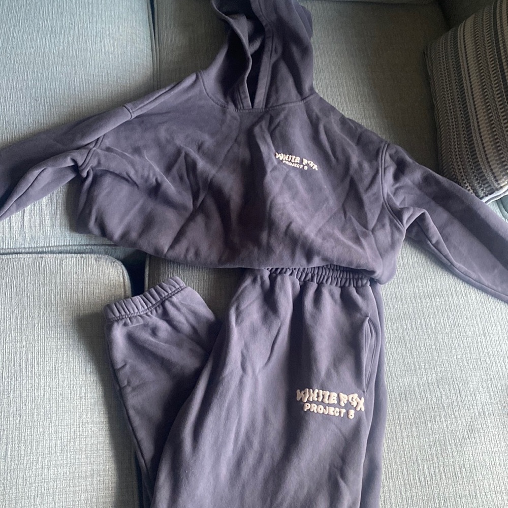 White fox sweatsuit